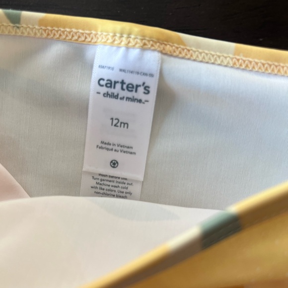 Carter's Lemon Print Rashguard Set - Picture 3 of 4